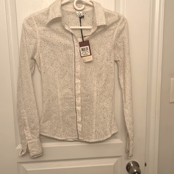NWT Parasuco White Button Down Top Size XS - Picture 1 of 3